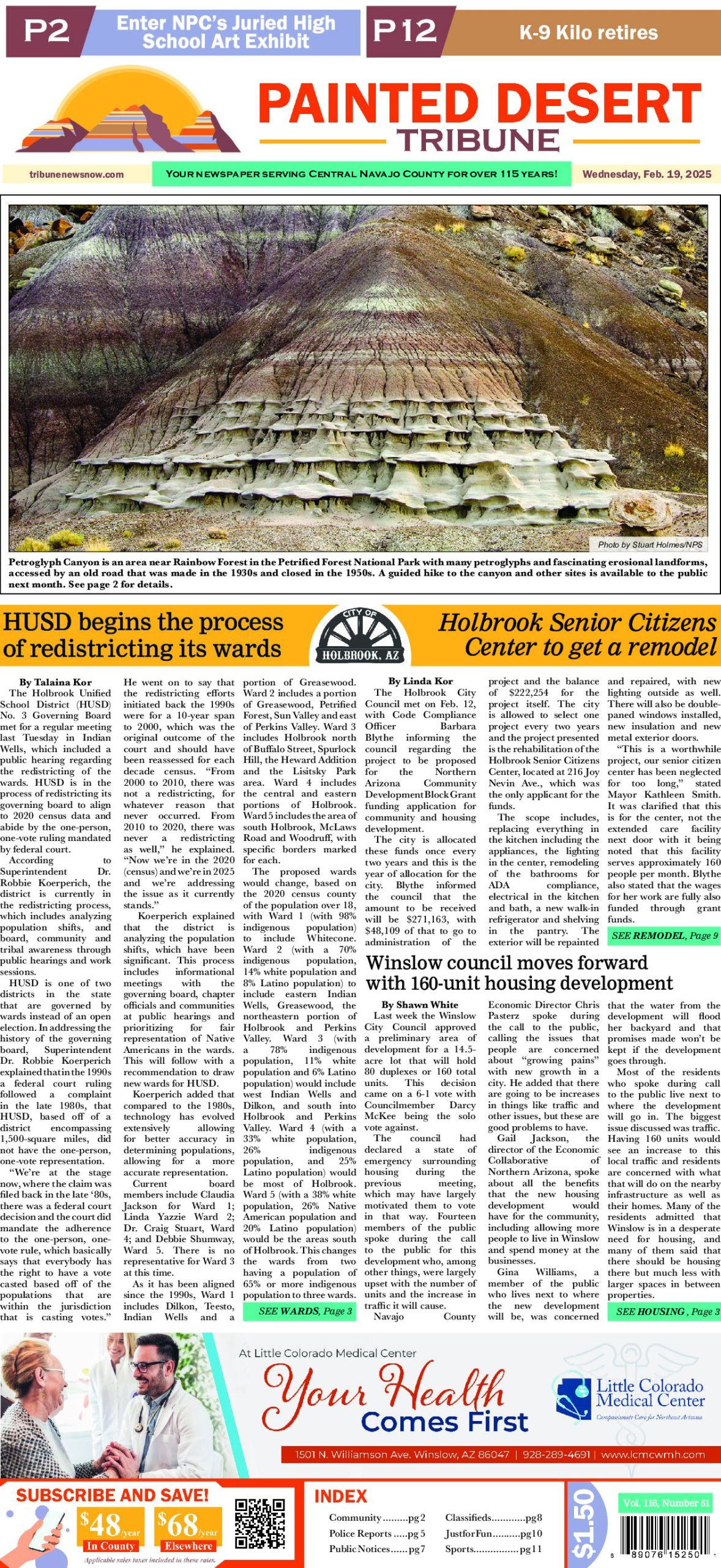 Page 1 of the February 19, 2025 edition