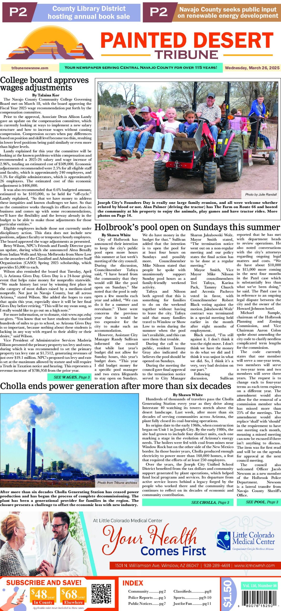Page 1 of the March 26, 2025 edition