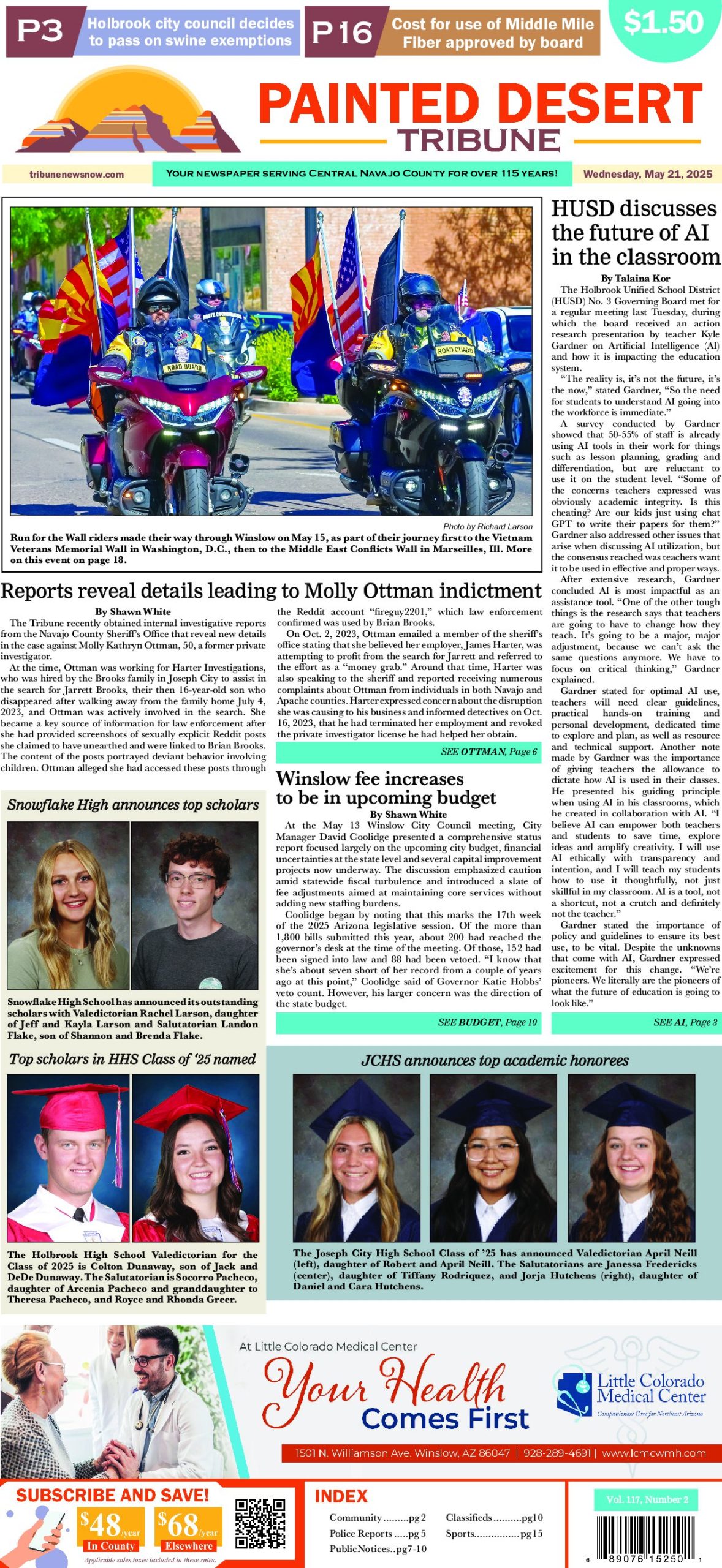Page 1 of the May 21, 2025 edition