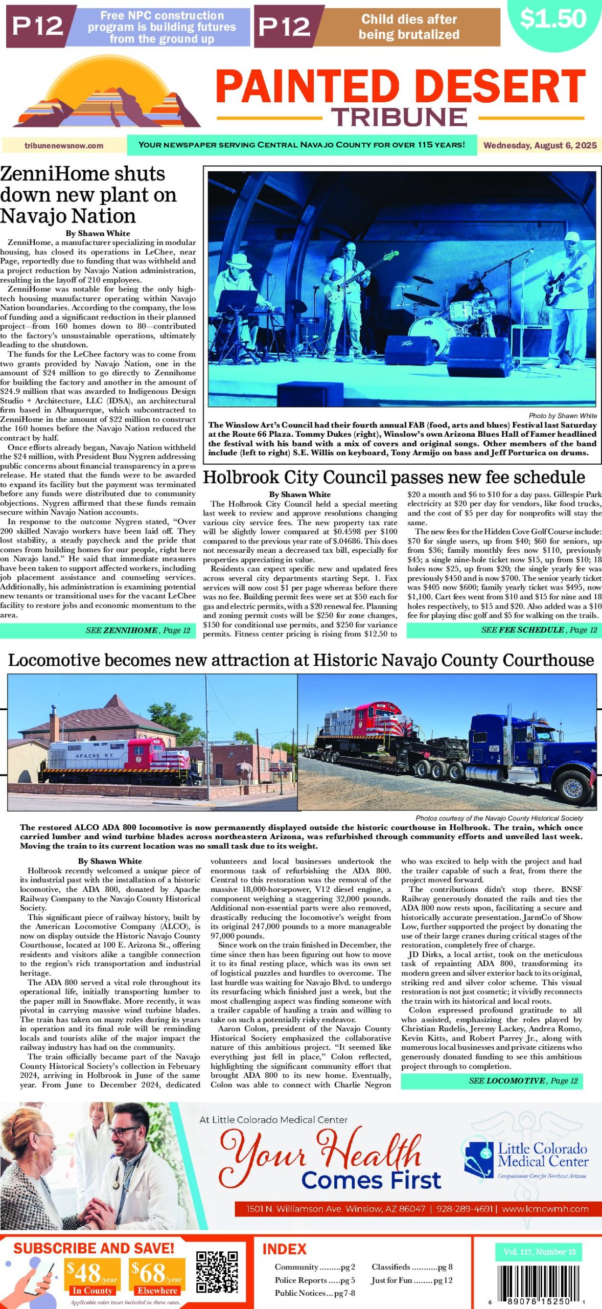 Page 1 of the August 6, 2025 edition