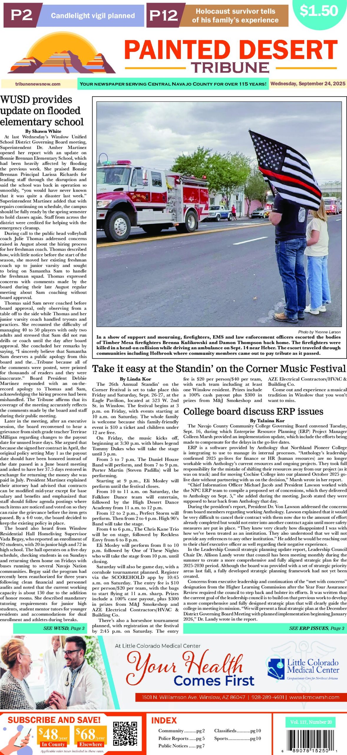 Page 1 of the September 24, 2025 edition