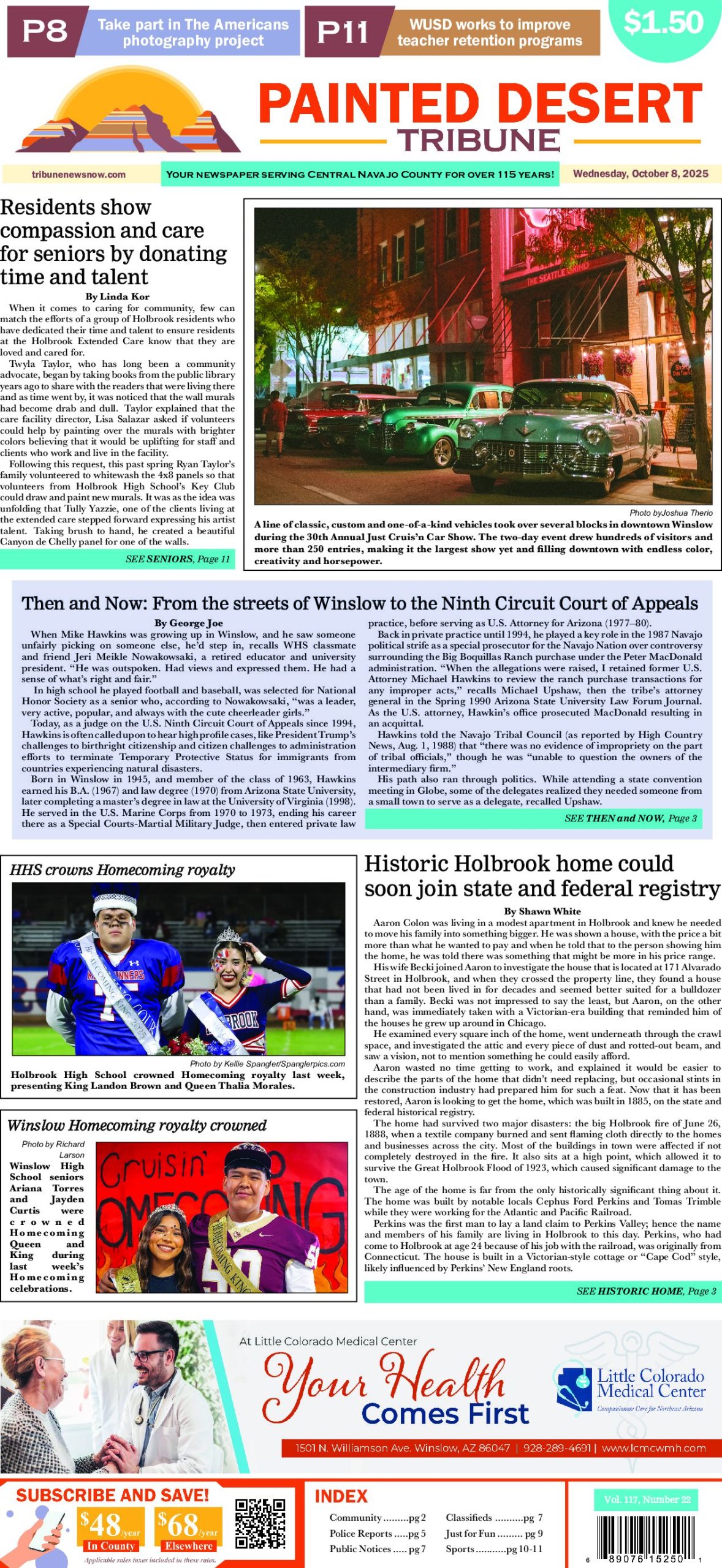 Page 1 of the October 8, 2025 edition