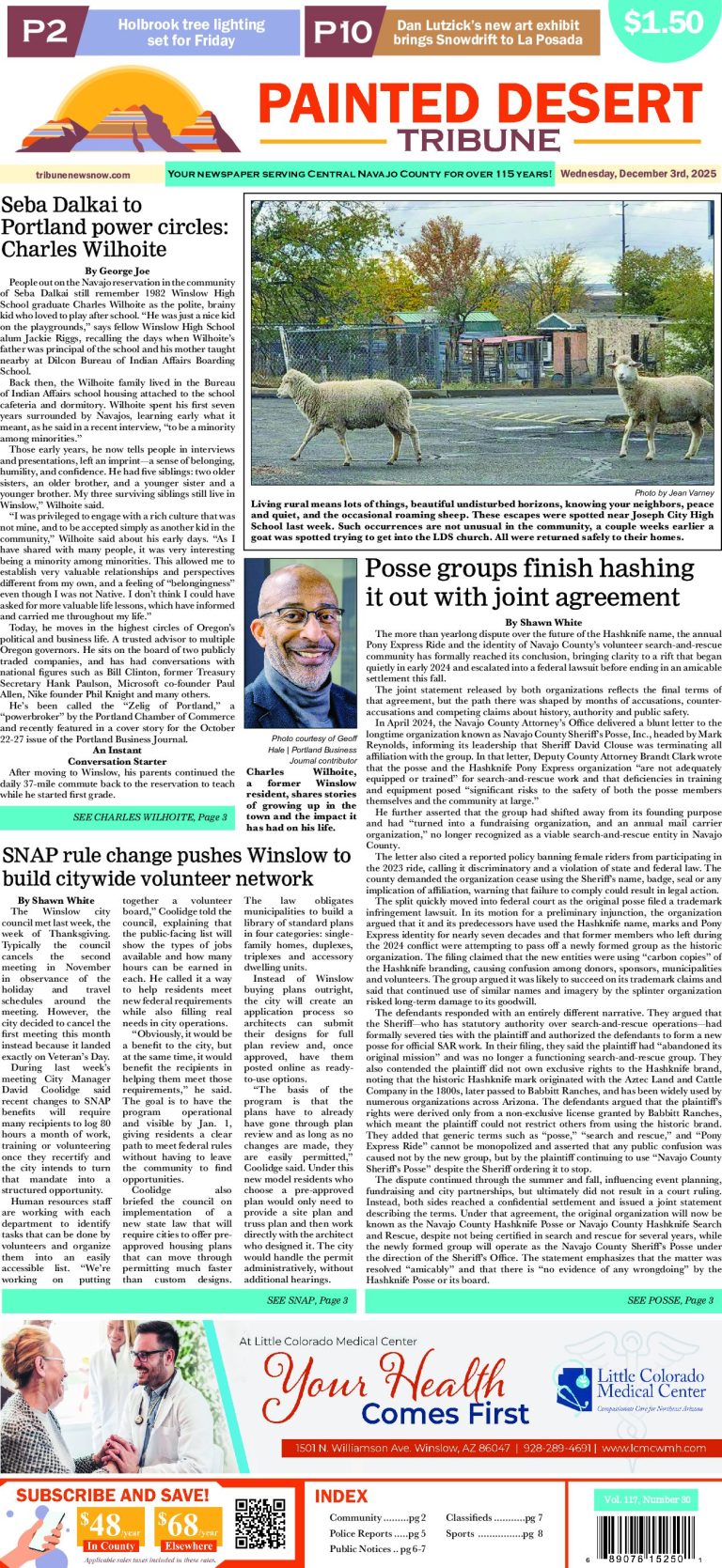 Page 1, Tuesday, December 2, 2025