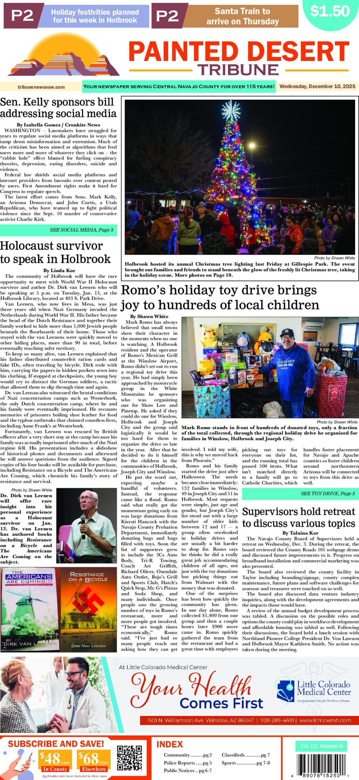 Page 1 of the December 10, 2025 edition