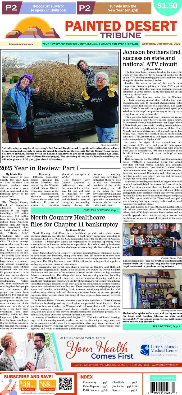 Page 1, Tuesday, December 30, 2025