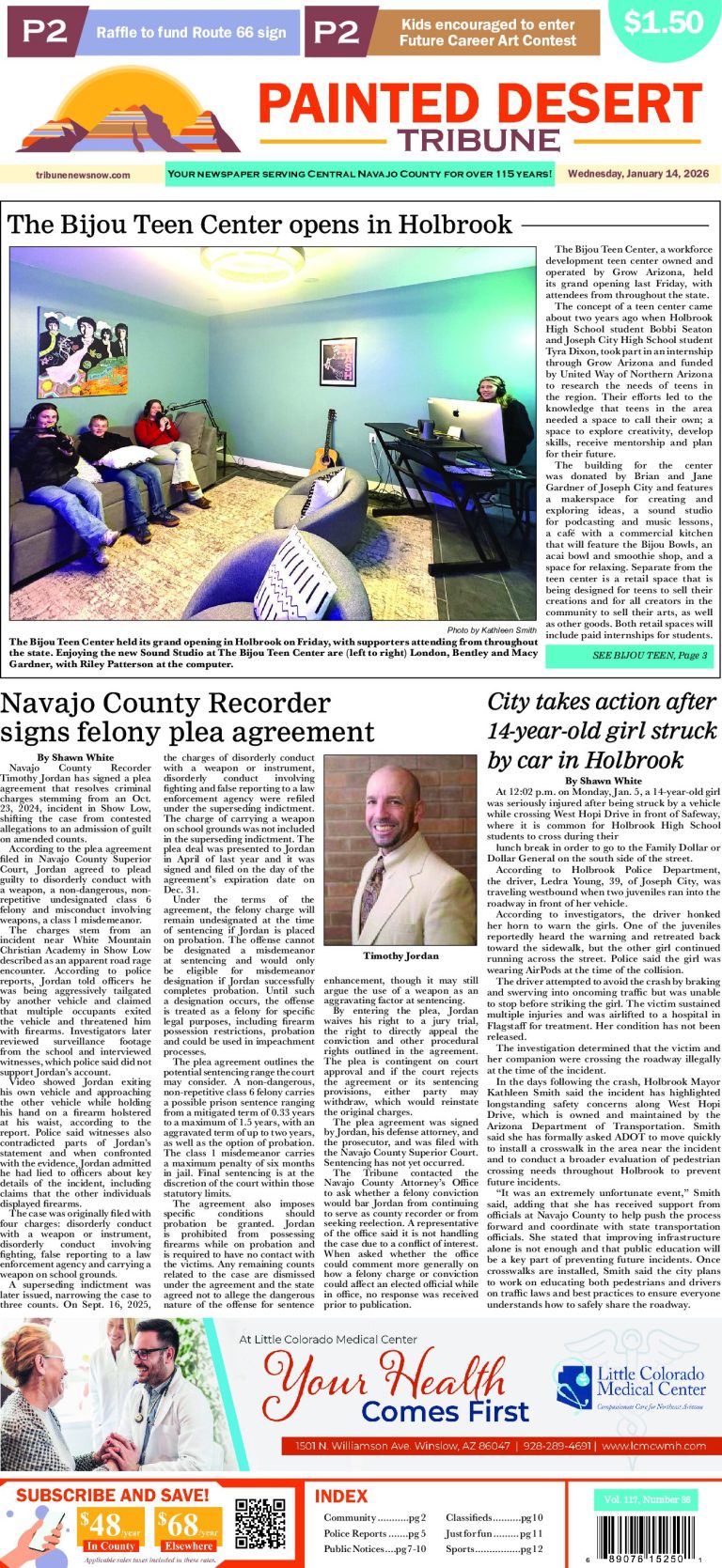 Page 1, Tuesday, January 13, 2026