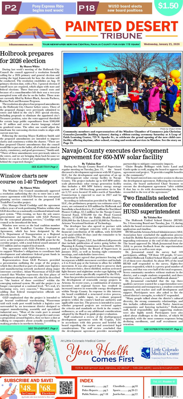 Page 1, Tuesday, January 20, 2026