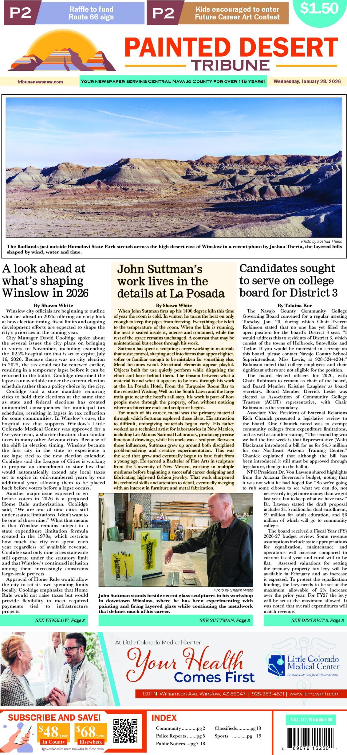 Page 1 of the January 28, 2026 edition