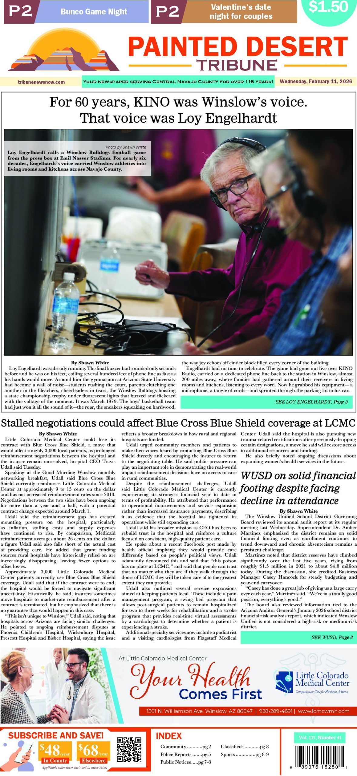 Page 1 of the February 11, 2026 edition