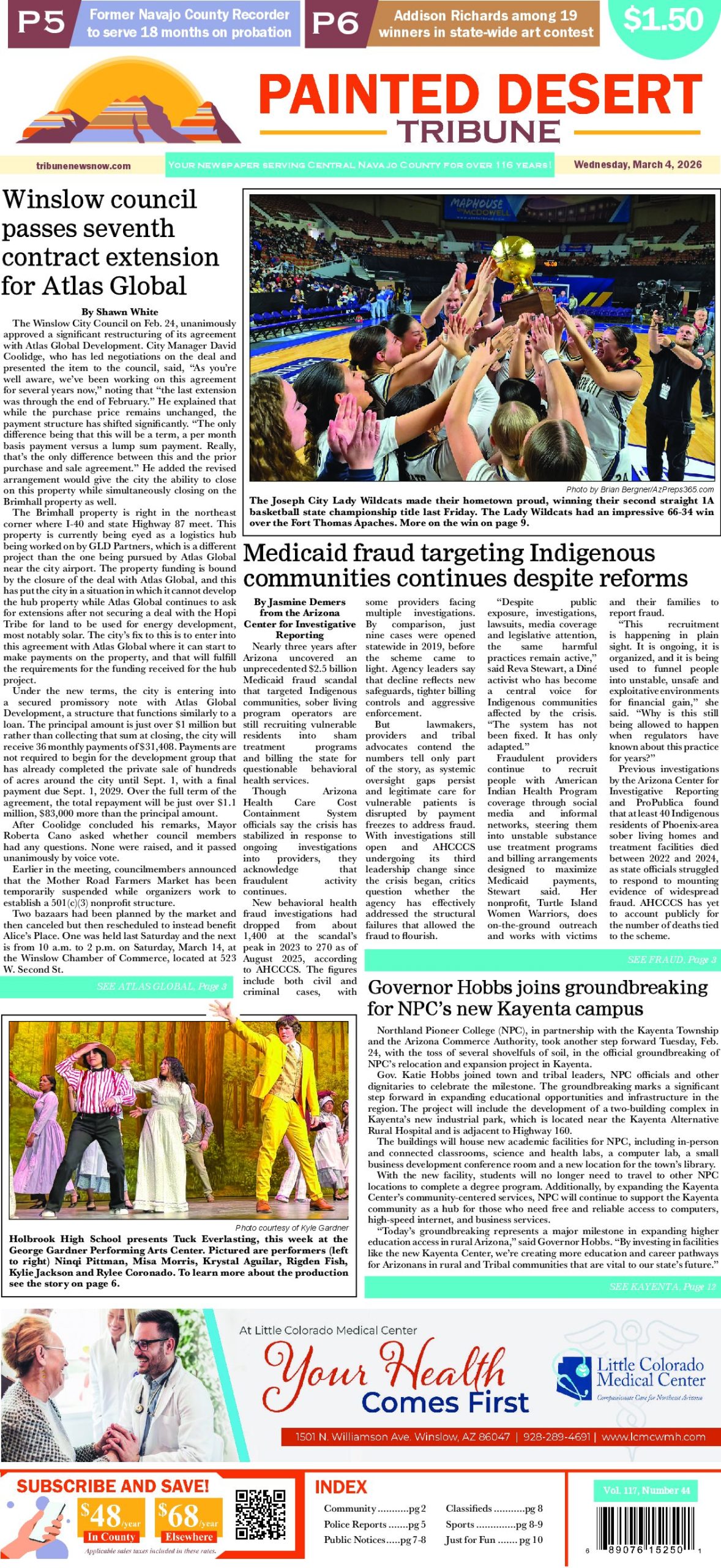 Page 1 of the March 4, 2026 edition