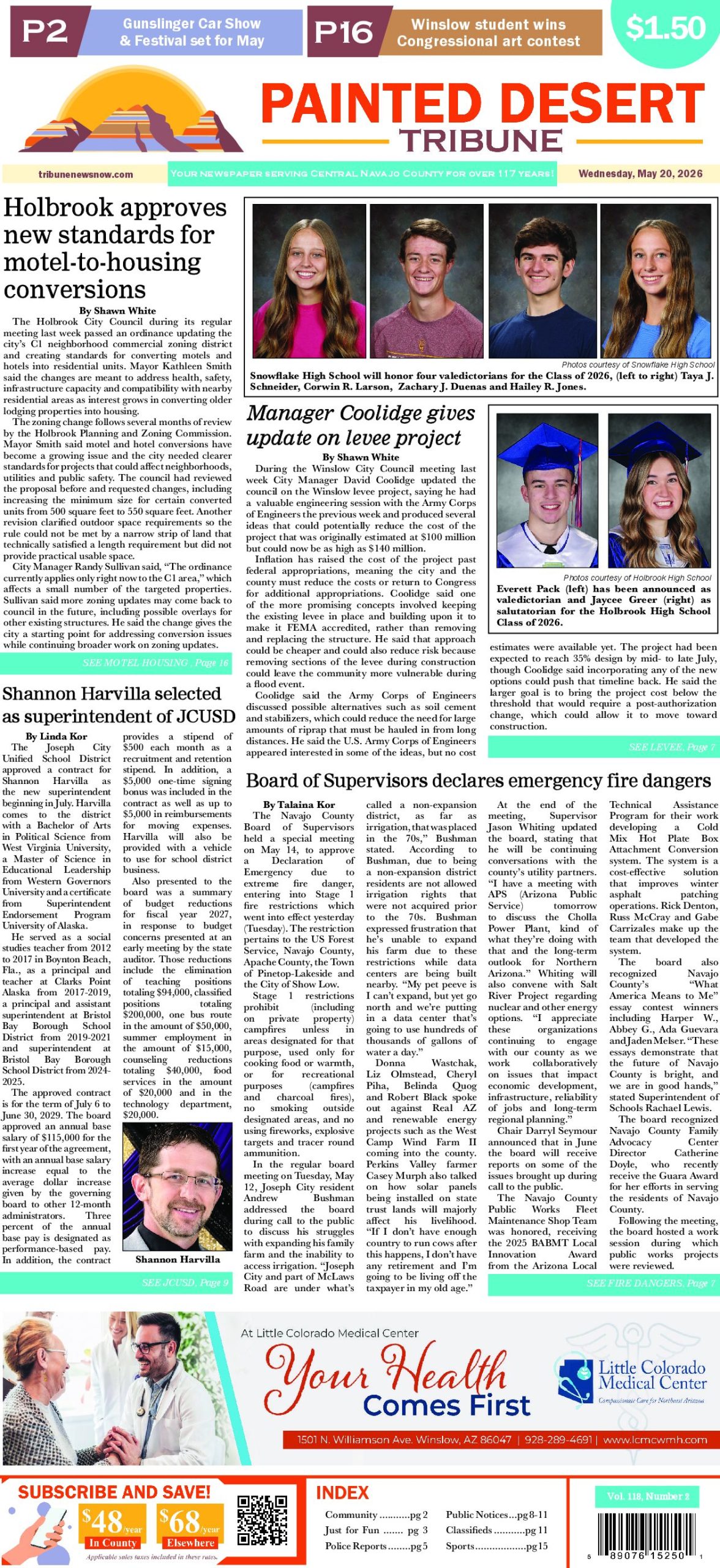 Page 1 of the May 20, 2026 edition