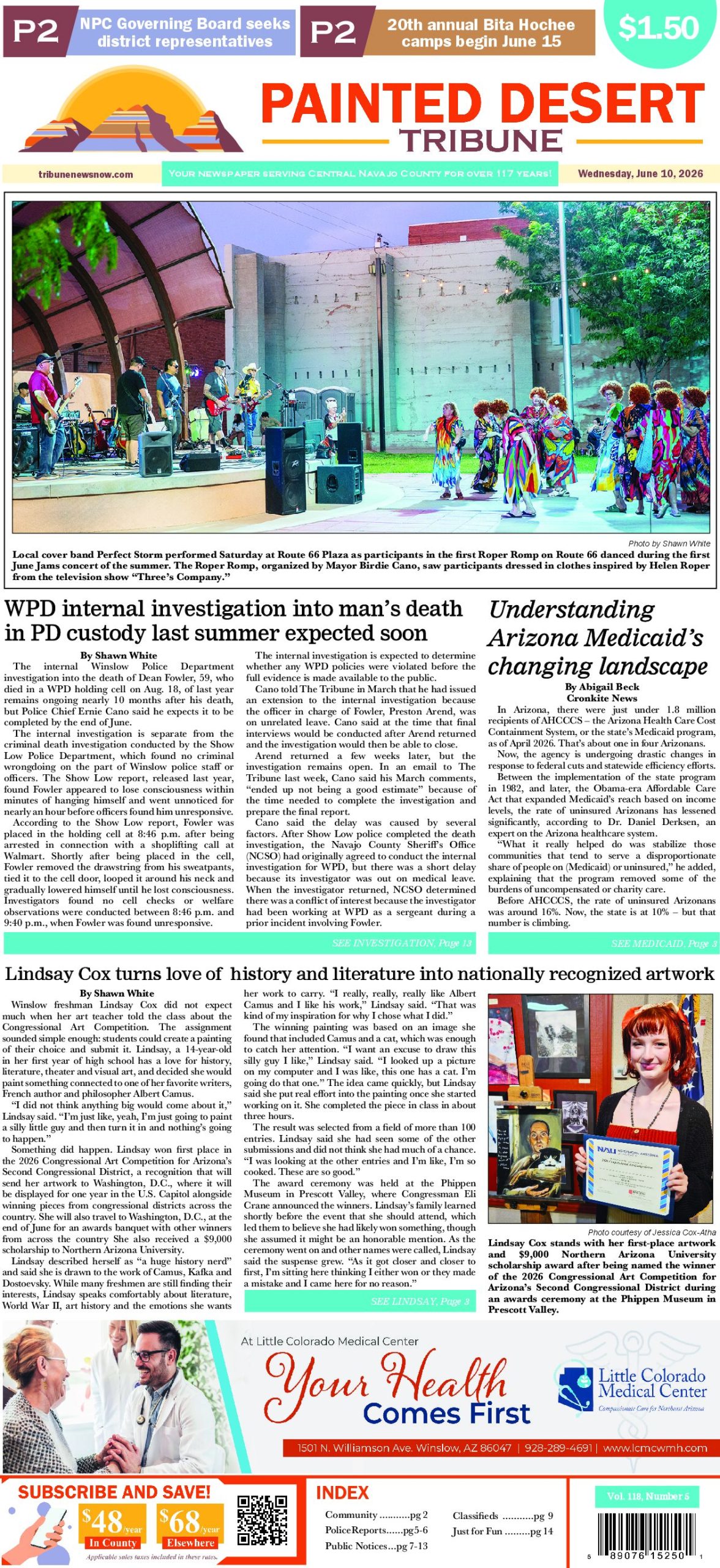 Page 1 of the June 10, 2026 edition
