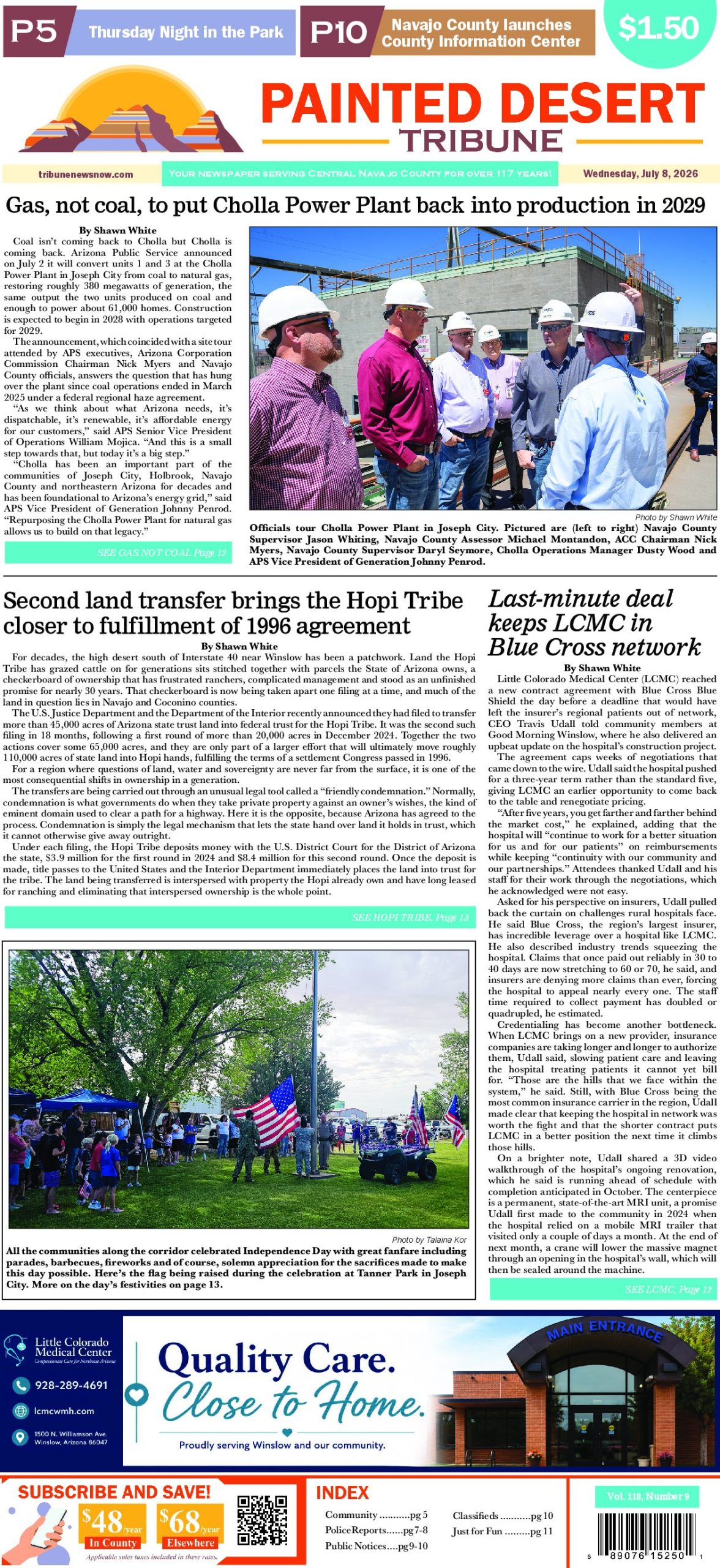 Page 1 of the July 8, 2026 edition