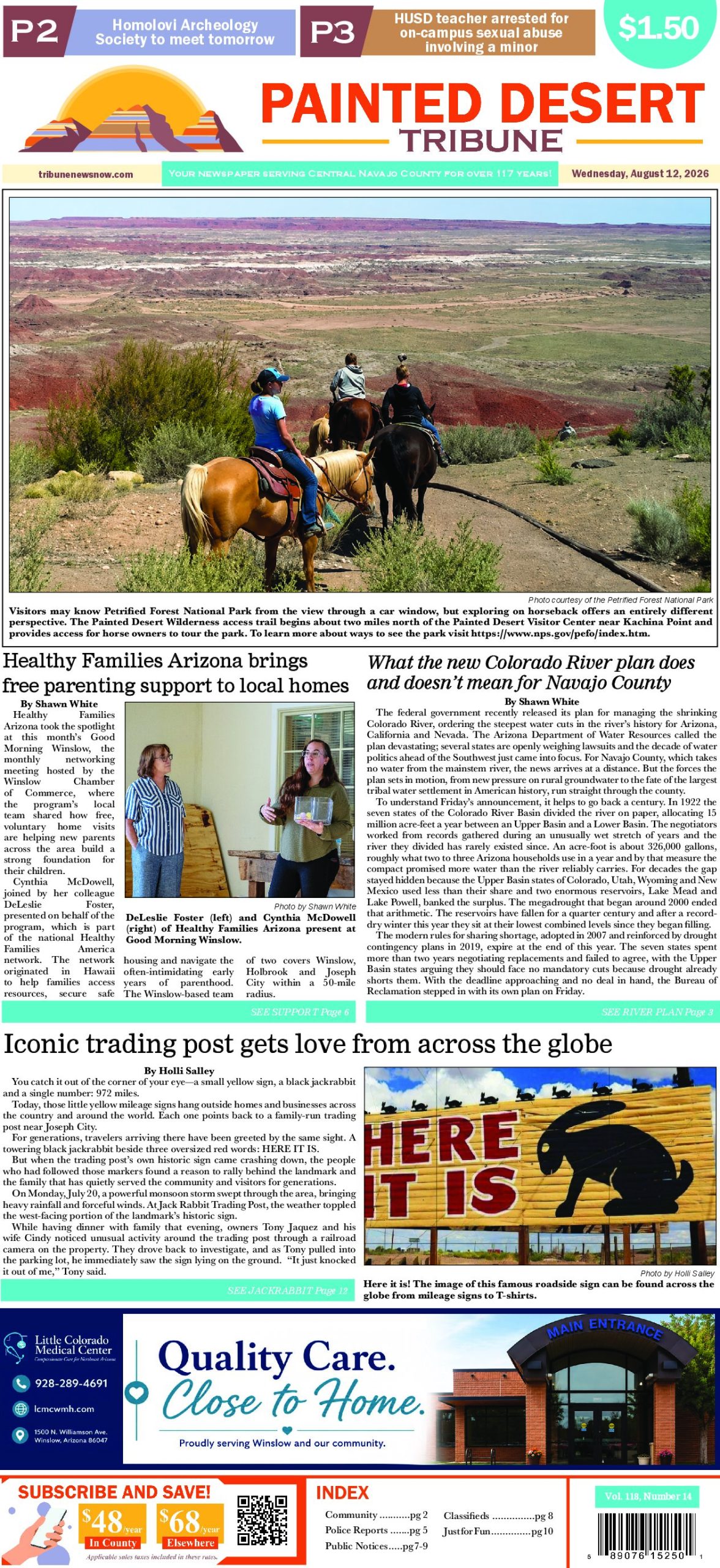 Page 1 of the August 12, 2026 edition