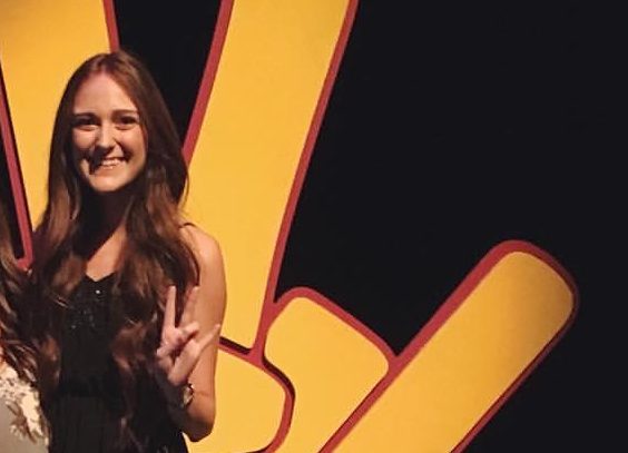 Photo courtesy of Holbrook High SchoolElizabeth Perry, a member of the Holbrook High School Class of 2012, was selected as an Outstanding Undergraduate Student Leader finalist at the 2016 Arizona State University Pitchfork Awards held April 7 at the historic Orpheum Theatre in downtown Phoenix. The Pitchfork Awards celebrate students, advisors and organizations that strive to make a difference on the ASU campus.