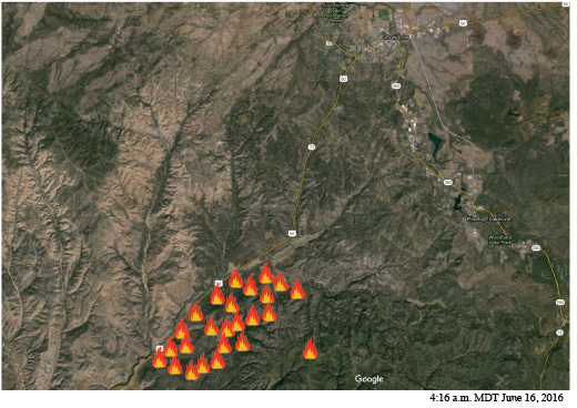 Cedar Fire map 1