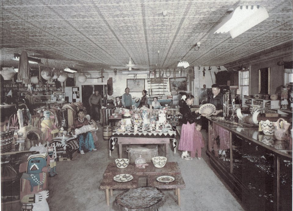 Photo courtesy of the Old Trails Museum - The Lorenzo Hubbell Trading Post and Warehouse in Winslow opened in 1921 as a trade center for Native American art and goods. In 2002, the building was restored and was placed on the National Registry of Historic Places. It now serves as the Winslow Visitor Center.