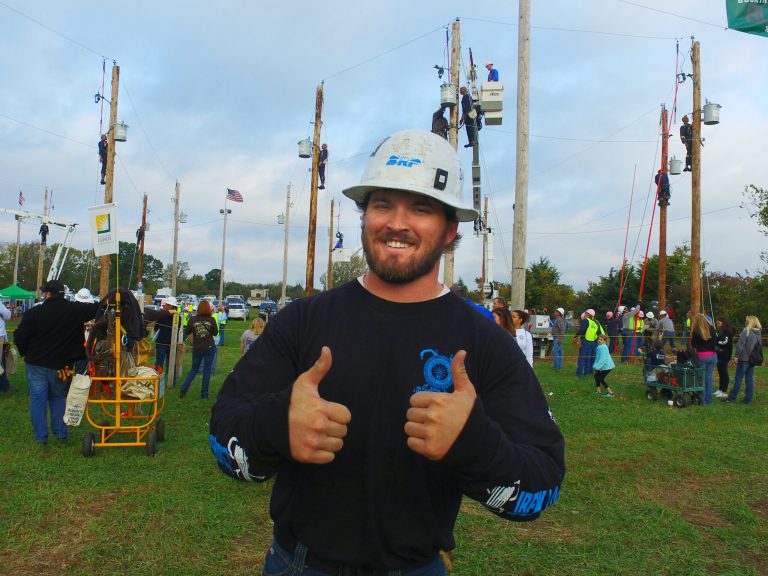 Photo courtesy of Salt River Project - Blake Maestas, a first year apprentice lineman for Salt River Project, recently competed in the 33rd International Linemen’s Rodeo in Bonner Springs, Kan. Though he didn’t come home with any awards, he did well for a first year competitor. He is the son of Shawn and Donette Maestas of Holbrook, and a graduate of Holbrook High School.