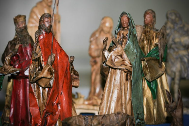 Nativity Scene in Snowflake Social Hall