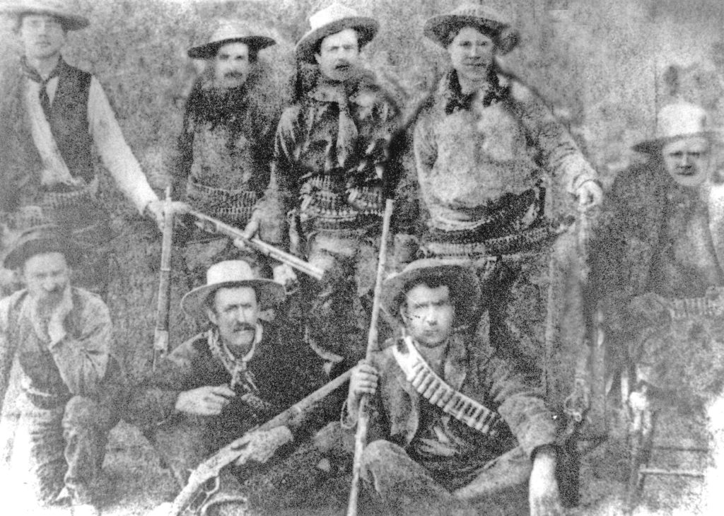 Photo courtesy of the Navajo County Historical SocietyThis photo of Hashknife cowboys taken in the 1880s shows some of the rough, hard-working men who rode for Aztec Land & Cattle Company. The outfit managed thousands of head of cattle spread over two million acres of land between New Mexico and Flagstaff.