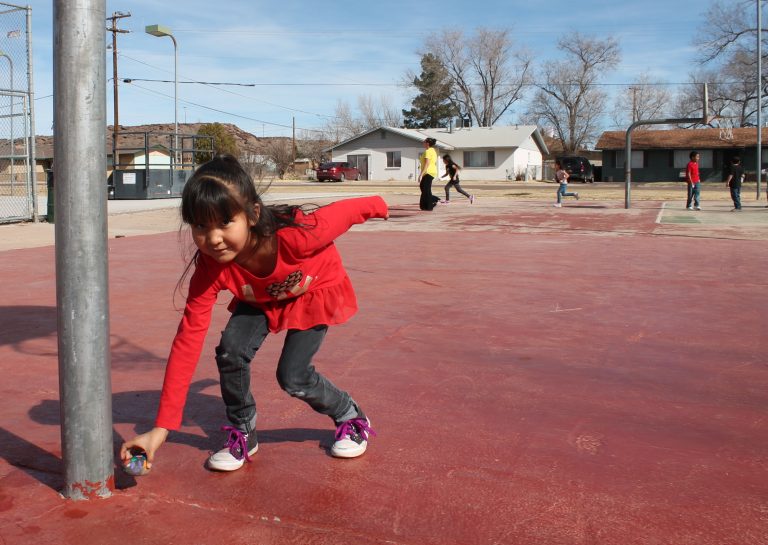 Photo by Linda KorKaylee Foster, a first grader in Nichole Moyte’s class at Park Elementary School in Holbrook, joined the rest of the student body at Hunt Park last Thursday to spread kindness to unsuspecting park visitors. It was all part of Kindness Week at the school as kids focused on being kind to one another and projects including “kindness rocks,” which were painted with positive phrases such as “love each other” and “be happy.” The rocks were left throughout the park for visitors to discover.