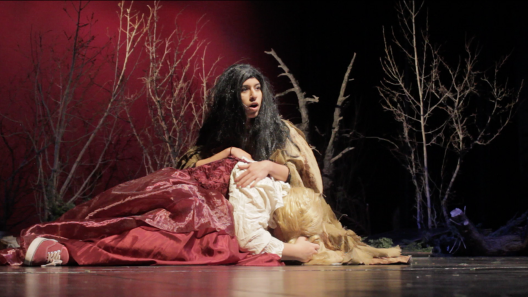 Photo by Andrew ForeeJoseph City High School will be presenting Into the Woods, a musical play that puts a modern twist on the Brothers Grimm fairy tales, at the B.G. Bennett Auditorium at 7 p.m. on Friday, March 24, and at 6 p.m. Saturday, March 25. Pictured here are Annalise Castellano as the Witch and Khylee Flake as Rapunzel. Tickets are $10 for adults and $5 for students.