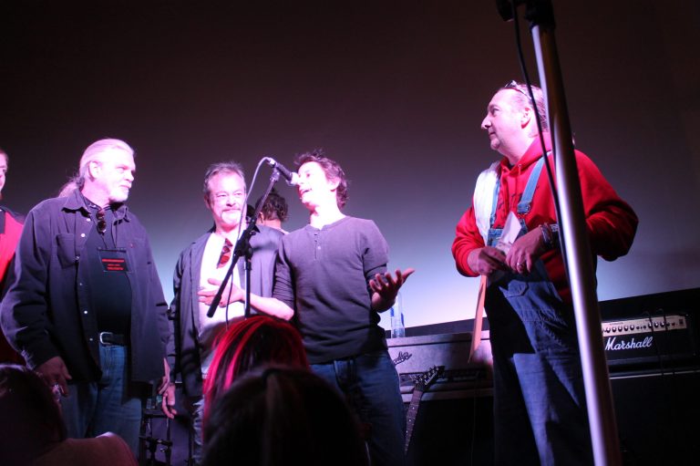 The band Brother Junior of Heber won the prize for bringing in the largest crowd during the Battle of the Bands held Saturday in Holbrook. The event was organized by Chris Obren (right) and members of Holbrook High School’s Fusion.