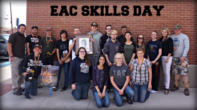 Photo courtesy of Joseph City High SchoolJoseph City High School students who attended Skills Day at Eastern Arizona College included (front row, left to right) Trevor Davis, Sierra Wenger, Suki Cheema, DeAnna Penrod, Bailey Hunt, (back row) instructor JC Hansen, Kolton McCormick, Kaden Westover, Morrgun Fariss, Eligh Ashcroft, Matt Fields, Max Mosier, Joseph Burt, Brandon Yazzie, Jada Axtell, Brooklyn Rogers, Sarah Martin, instructional aide Julie Clifford and Ben Spurlock.