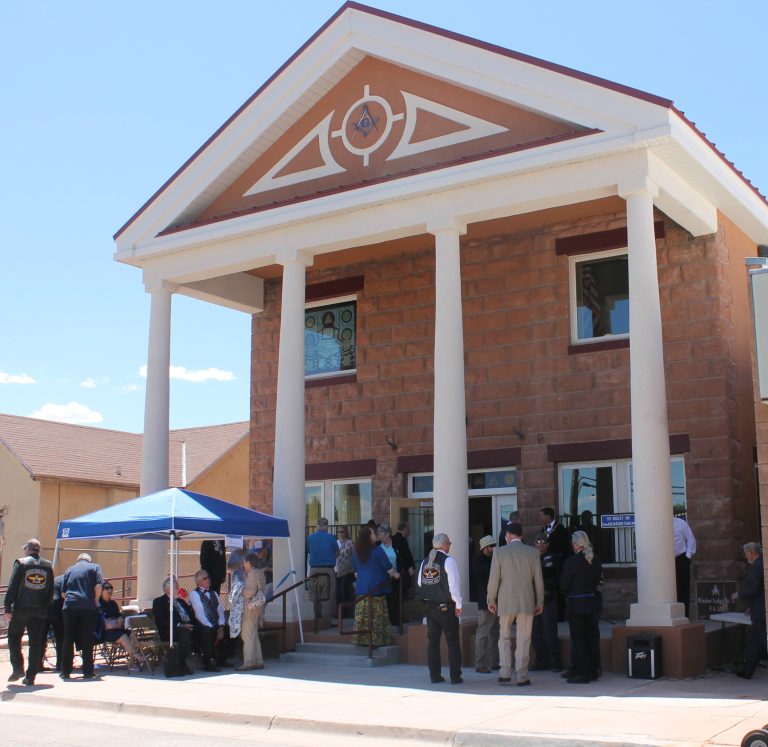 Photos by Steve Pauken/L. ParsonsThe lodge has been beautifully restored for use by the Masons and as an impressive addition to the city.