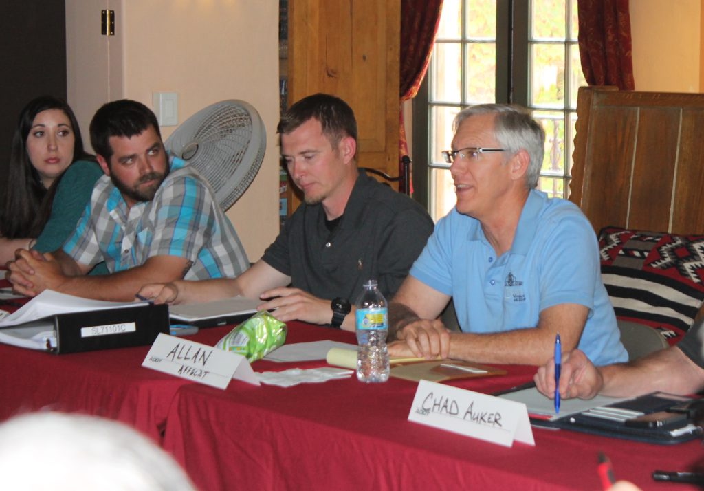 Photo by L. ParsonsLa Posada owner Allan Affeldt (inset) met with a committee assigned with the task of developing the Route 66 Museum.