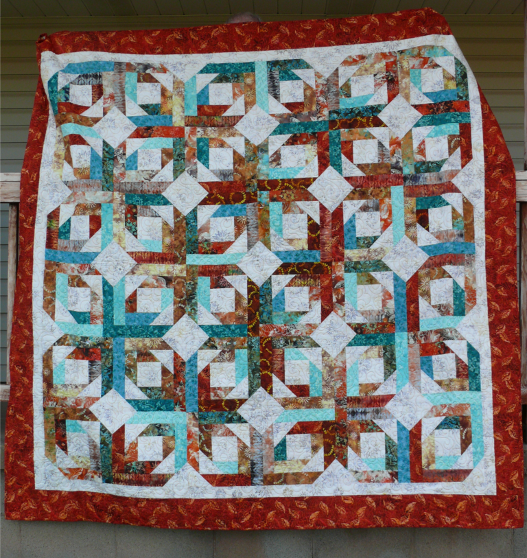 Photo by L. ParsonsThis queen sized quilt is being raffled by the Material Girls and the winner will be announced during their upcoming show, scheduled on Friday and Saturday, Oct. 6 and 7, at the Elks Lodge in Winslow.
