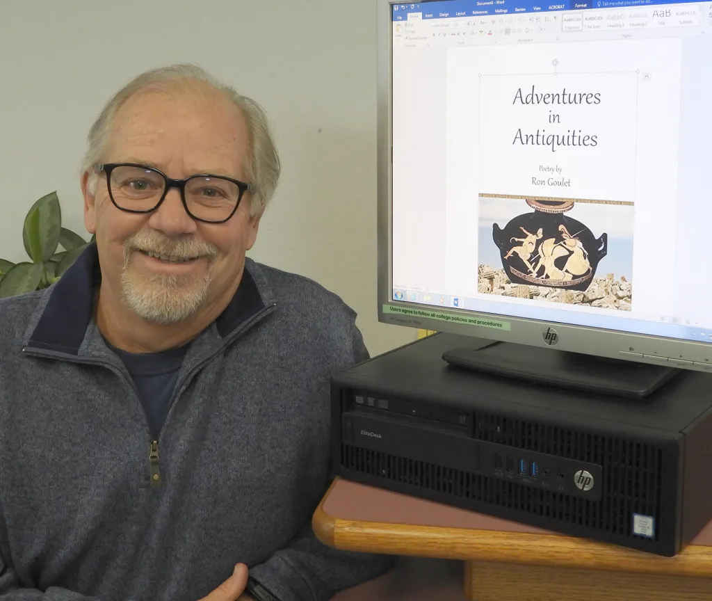 Photo courtesy of Northland Pioneer CollegeNorthland Pioneer College Emeritus Professor Ron Goulet is the author of numerous novels, books of poetry, screen plays and plays.