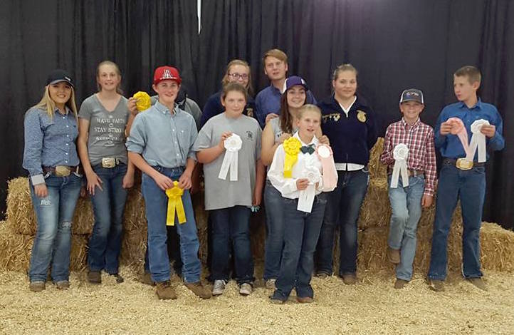Photo courtesy of Heather ScottThe Navajo County 4-H and Snowflake FFA team members who traveled to the Arizona State Fair included (left to right) Shayley Paz, Elizabeth Moses, Connor Scott, Nathaniel Owen, Becce Scott, Lila Taylor, Dallon Laird, Kenzie Gose, Channing DeSpain, Heather Cunningham, Bryson Perkins and Brendon Laird.