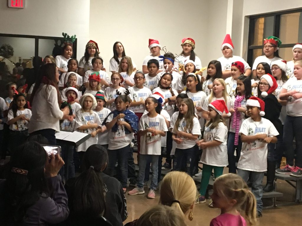 The Hulet Harmonizers under the direction of Beth Self brought their beautiful voices to Holbrook’s Festival of Trees to entertain those in attendance.