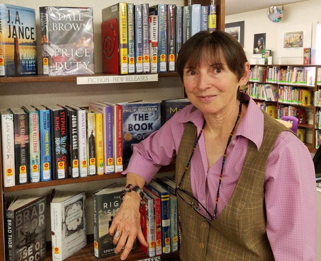 Photo by L. ParsonsWinslow Librarian Docia Blalock moves on to her next adventure after many years of serving the community.