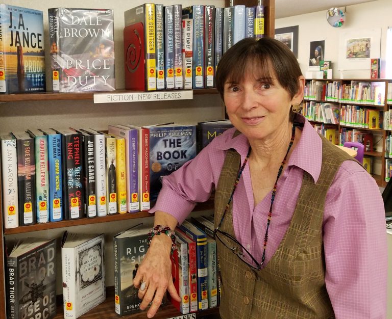 Photo by L. ParsonsWinslow Librarian Docia Blalock moves on to her next adventure after many years of serving the community.