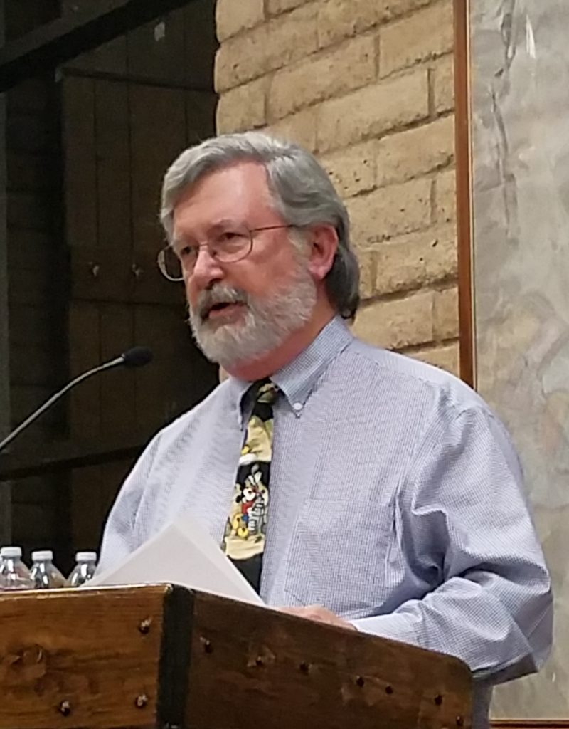 Photo by L. ParsonsWinslow City Manager Steve Pauken addresses councilmembers regarding improvements to the city.