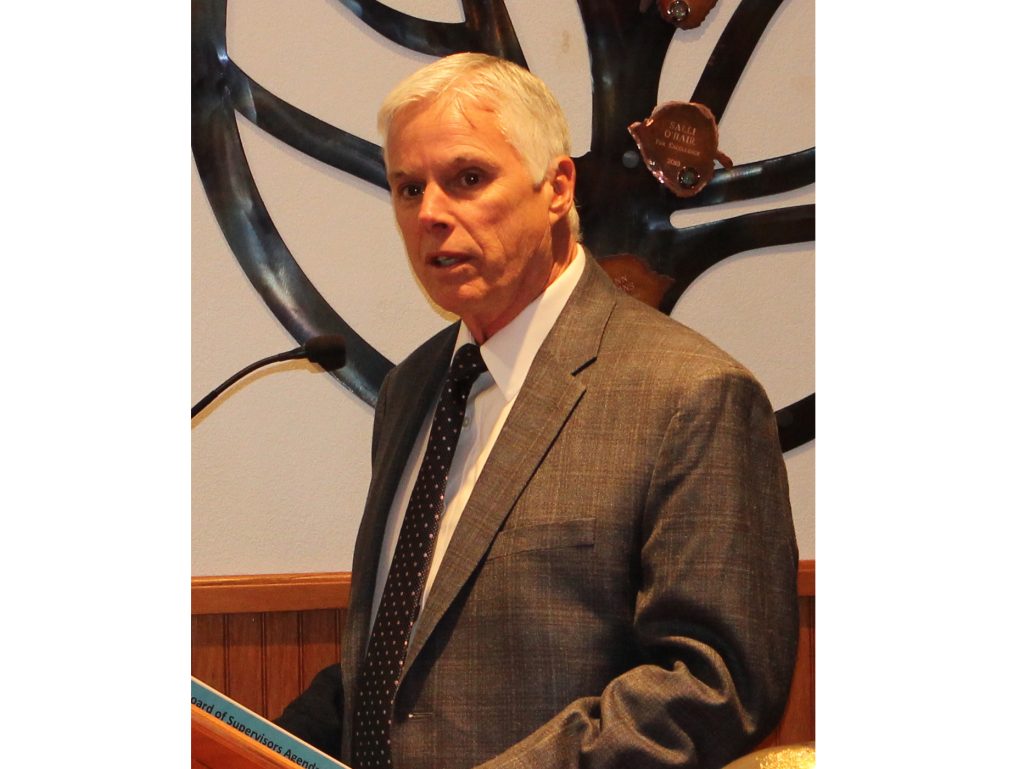 Photo by Toni GibbonsPublic Works Director John Osgood was introduced at the Navajo County Board of Supervisors meeting on March 13.