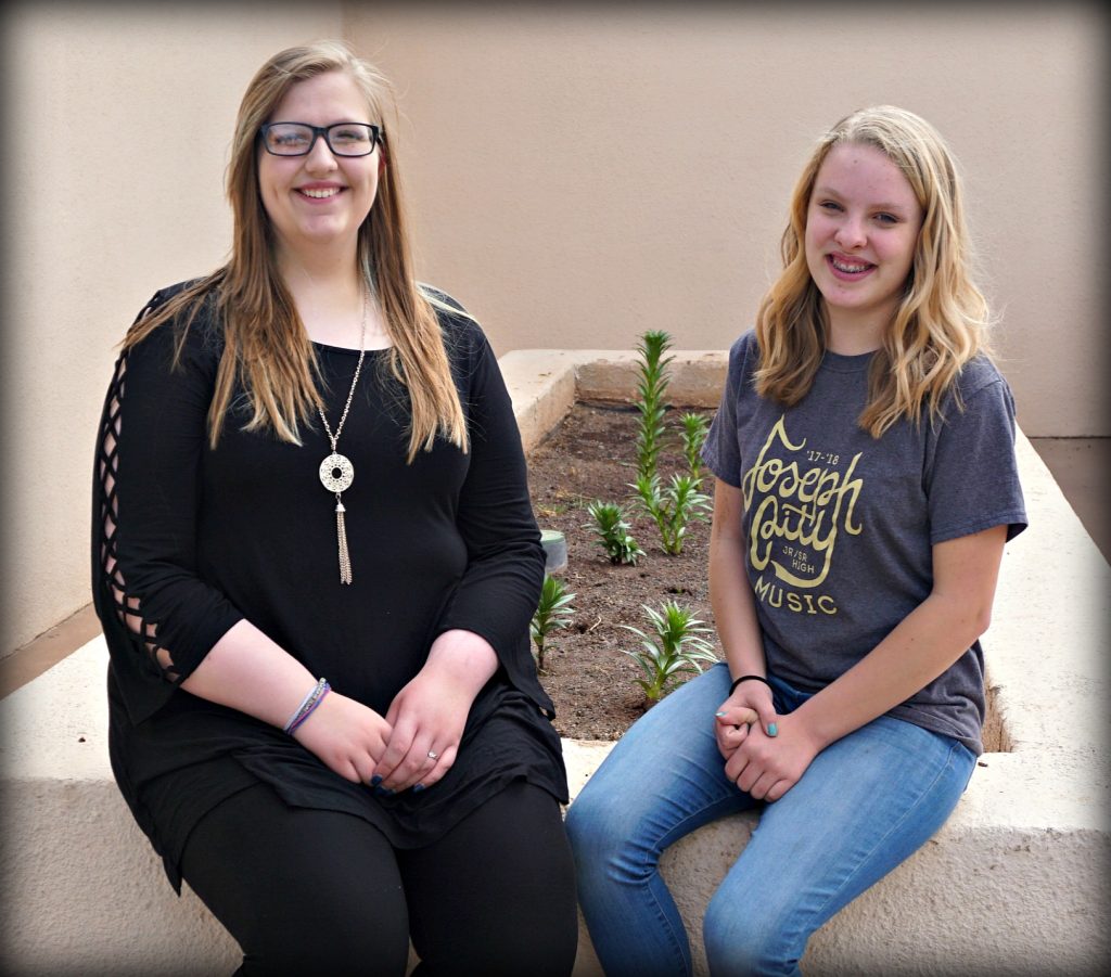 Photos courtesy of Joseph City High SchoolThe Joseph City Junior High School valedictorian for the Class of 2018 is Arami Miller (right), the daughter of Eric and Amy Miller, and the salutatorian is Jill Strong (left), the daughter of Jeff and Julie Strong.