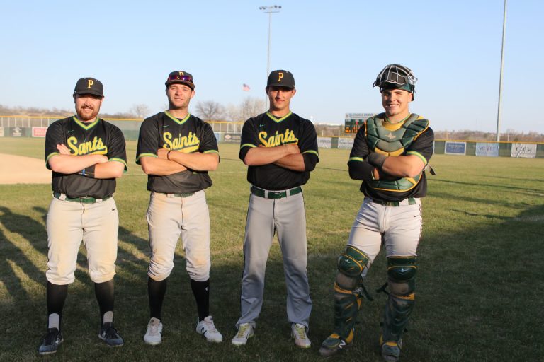 Pictured are (left to right) Bailey Schahn, Jesse Spangler, James Lewis, Jace Wyatt.