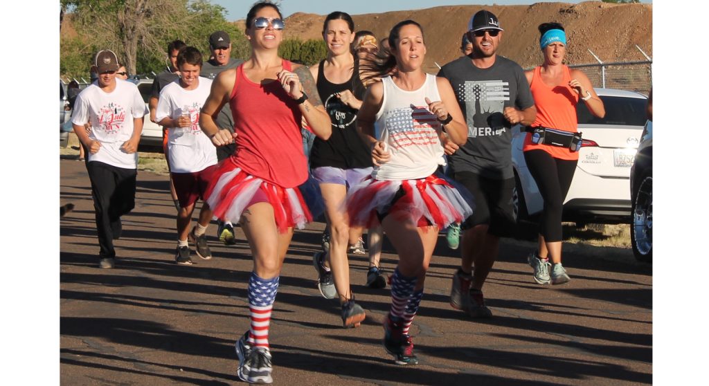 Photo by Diana HutchisonThese ladies took their patriotism on the road with the Taylor Fourth of July Celebration Run that was held last Saturday morning. The annual race had a good turnout and festivities were held throughout the day.