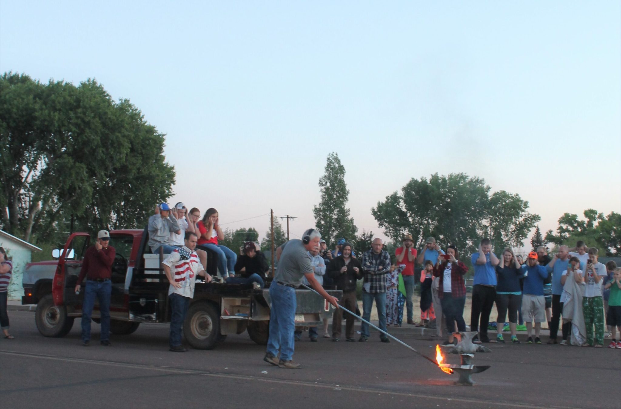 Talars Plaxe Firing of the Anvil Parade in the Town of Taylor – Painted Desert Tribune