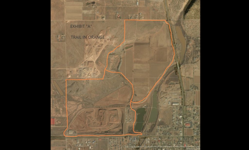 Map courtesy of the Town of SnowflakeThis map indicates where the 3.6-mile trail being developed by the Town of Snowflake will lead.