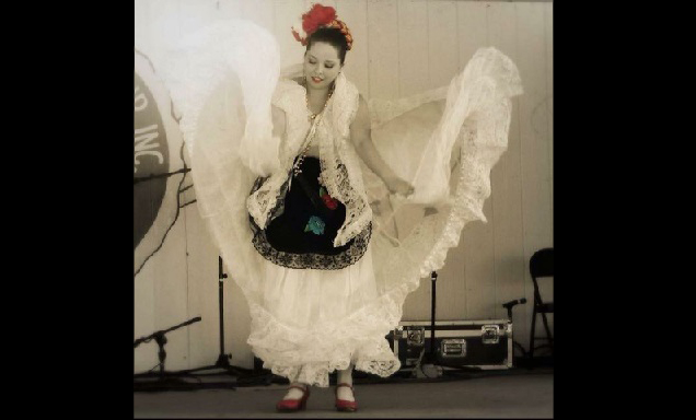 Photo Courtesy of Paty PierceSydney Pierce, lead instructor at Desierto de Colores Ballet Folklorico in Holbrook, dances at last year’s Navajo County Fair.