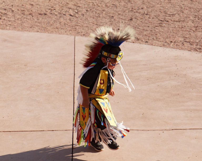 Photo by Randall SahmieThe Midsummer’s Day Cultural Festival last weekend in Winslow was a huge success. The diversity of the town was shown by many, including this little Navajo dancer.