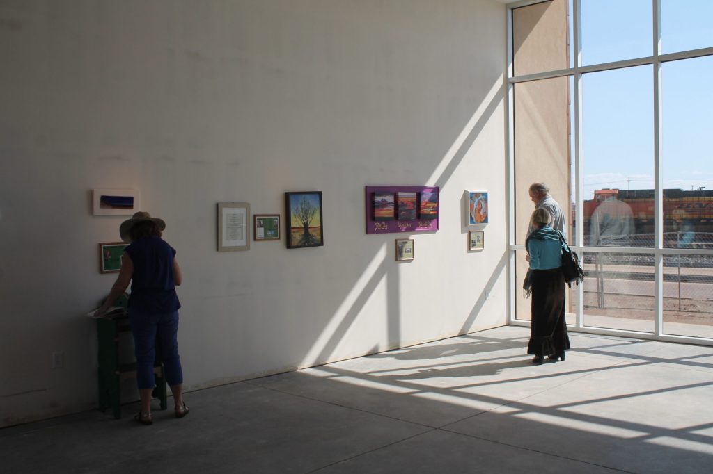 Photos by Linda KorThe Winslow Arts Trust Museum located next to La Posada had a soft opening on Sept. 29 with an exhibit featuring artists that took part in the 2017 Petrified Forest Artist-In-Residence program.