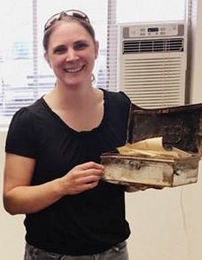 Photo courtesy of Holbrook Police DepartmentAlivia Wrasse Matkin (pictured) collected a box of family treasures at Holbrook Police Department found half buried behind a convenience store in Holbrook.