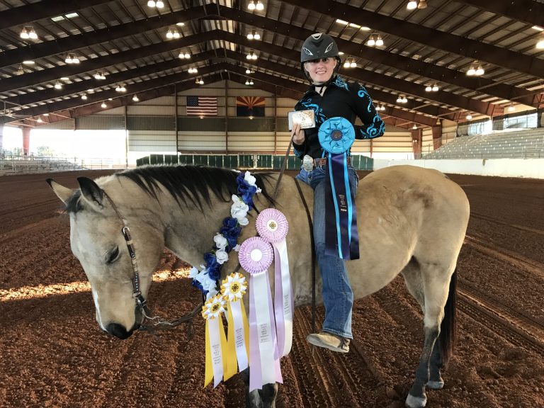 Photo courtesy of Navajo County 4-HMegan Lawler captured the Senior Western Overall High Point Championship at the 4-H competition in Queen Creek.