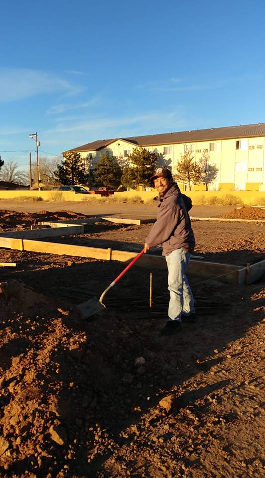 Photo courtesy of Atsuo SakuraAtsuo Sakurai (pictured) breaks ground on the site of his future sake brewery in Holbrook.