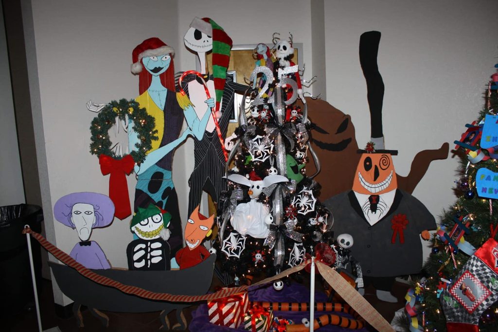 People's Choice for Family/Individual entry at the Holbrook Festival of Trees was the Parker & Lewis Families Nightmare before Christmas.